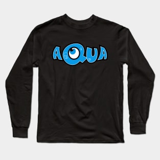 Aqua - Band Logo Long Sleeve T-Shirt